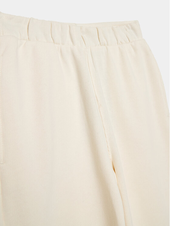 United Colors Of Benetton United Colors Of Benetton Sportinės kelnės 3J68CF03Z Écru Straight Fit