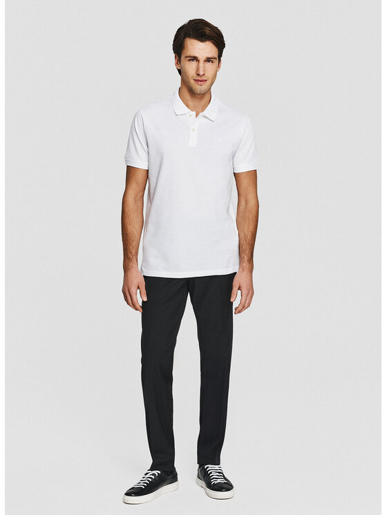 Pako Lorente Pako Lorente Polo P26SN-TX-004 Biały Classic Fit