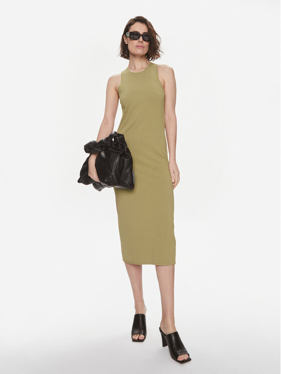 Weekend Max Mara Weekend Max Mara Rochie de zi Astoria 2415321022 Verde Slim Fit