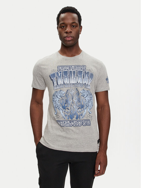 Brave Soul Brave Soul Тишърт MTS-149SKEN Сив Regular Fit