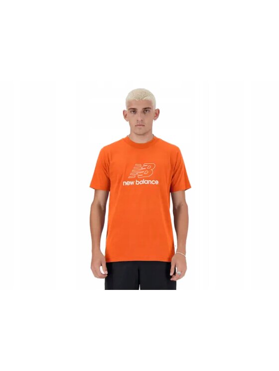 New Balance New Balance T-Shirt MT41906TMO Pomarańczowy Standard Fit