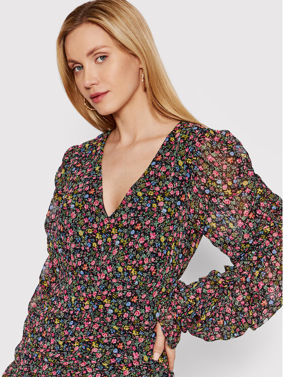 Vestito estivo Sally 3FB006 Nero Slim Fit