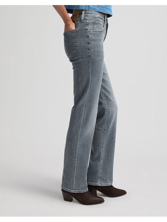 Lee Lee Jeansy LONDON Niebieski Straight Leg