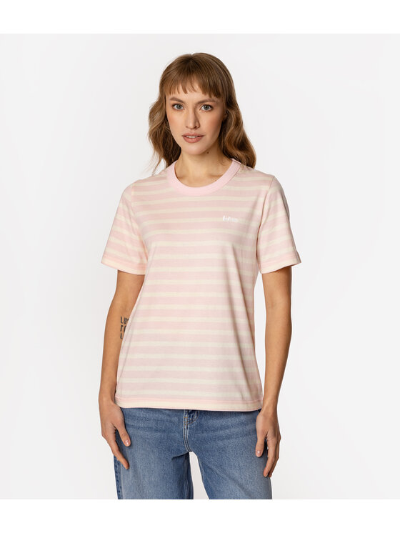 Lee Cooper Lee Cooper T-Shirt KARMEN 4160 Różowy Regular Fit