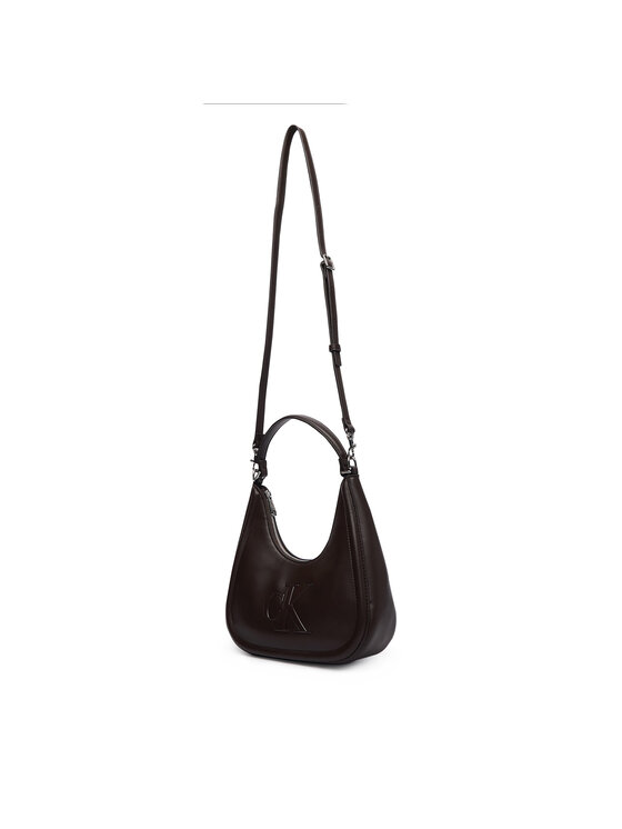 Calvin Klein Calvin Klein Rankinė Bold Ck Small Crescent Bag LV04F3561G Tamsiai ruda