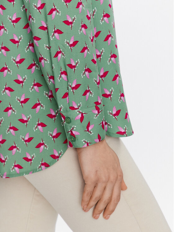 United Colors Of Benetton United Colors Of Benetton Marškiniai 5T17DQ02Y Žalia Relaxed Fit