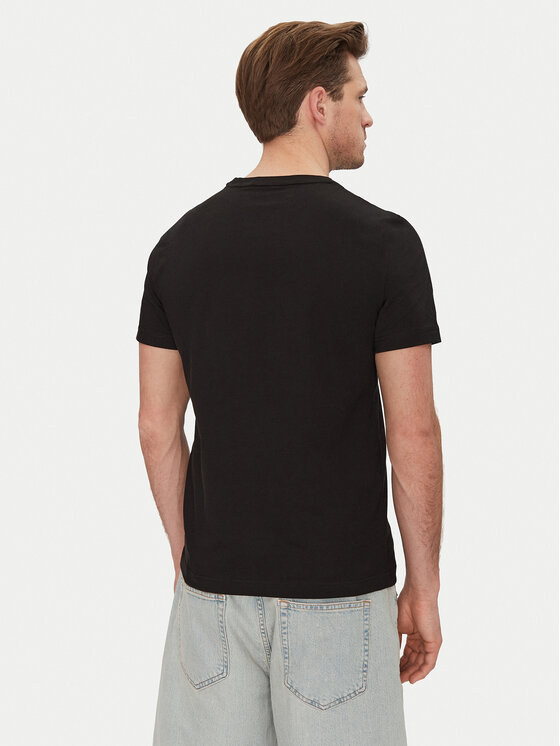 Calvin Klein Calvin Klein T-Shirt Editorial Logo K10K114172 Czarny Regular Fit