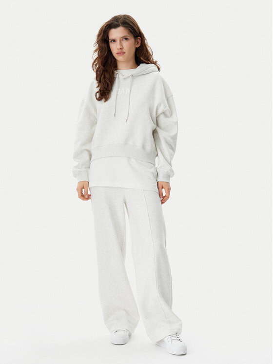 Gap Gap Spodnie dresowe 729444-13 Szary Wide Leg