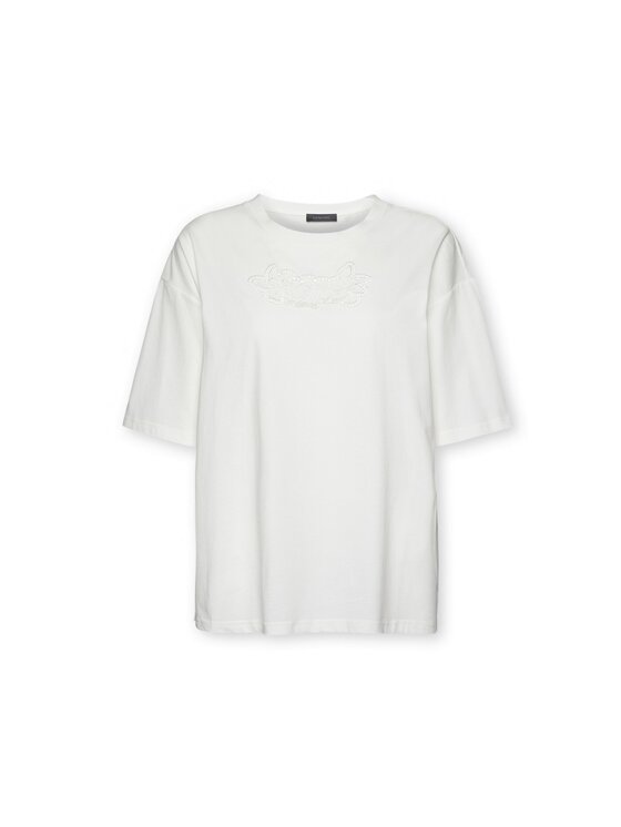 Elena Mirò Elena Mirò T-shirt G340Z000550N011 Bianco Boxy Fit