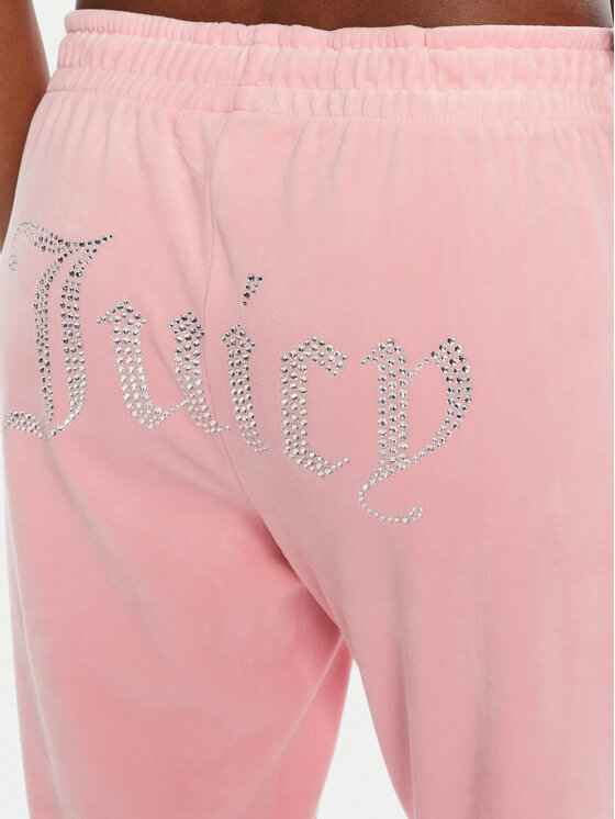 Juicy Couture Juicy Couture Donji dio trenerke Tina JCAPW045 Ružičasta Regular Fit