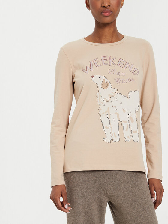 Weekend Max Mara Weekend Max Mara Μπλουζάκι Quinoa 2425946022 Μπεζ Regular Fit