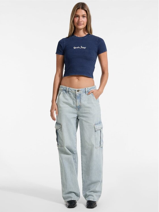 Guess Jeans Guess Jeans T-Shirt 176219 Niebieski Classic Fit