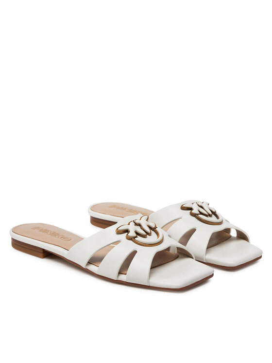 PINKO PINKO Klapki Marli 09 SD0313P003 Biały