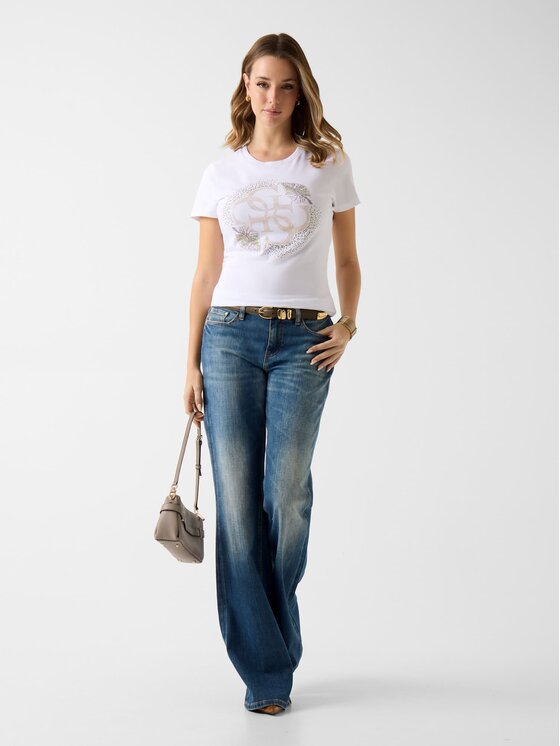Guess Guess T-Shirt 181491 Bílá Classic Fit