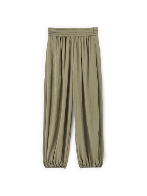 Motivi Motivi Spodnie materiałowe P03OQ004766N025 Zielony Baggy Fit