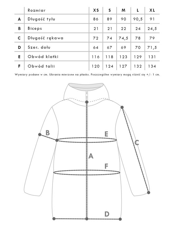 Tiffi Tiffi Kurtka damska NISEKO Czarny Oversize