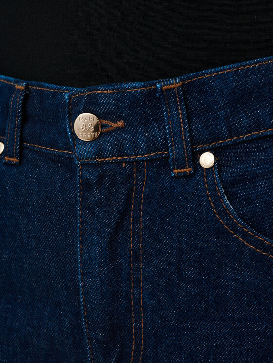 MARI PRETI MARI PRETI Jeansy Denim Dream II Granatowy Straight Leg
