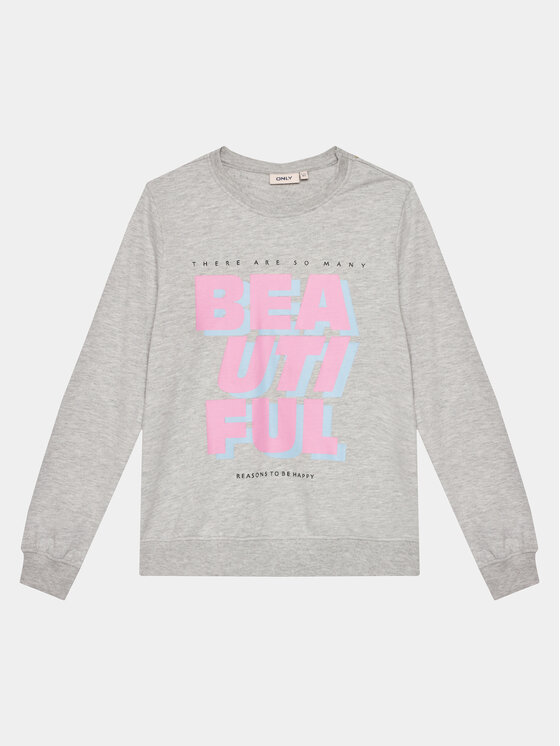 Kids ONLY Kids ONLY Суитшърт 15307578 Сив Regular Fit