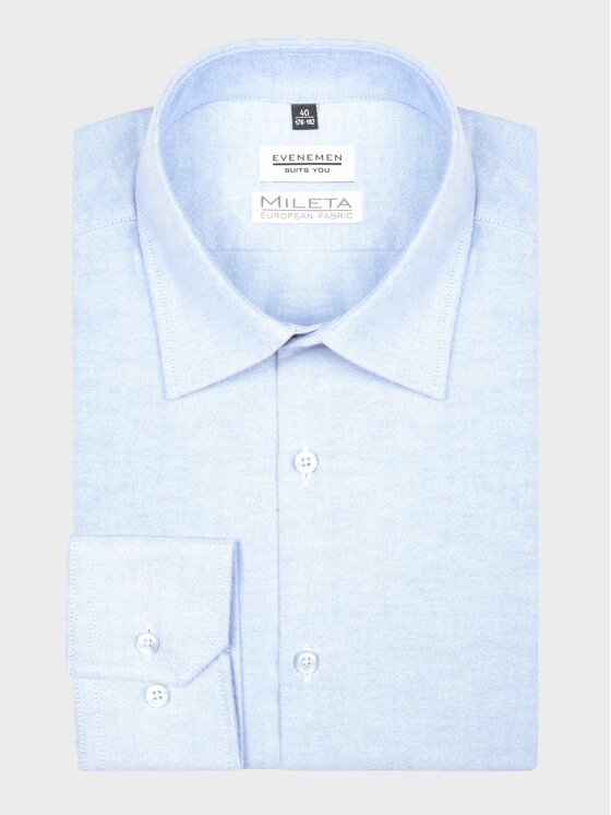 Evenemen Evenemen Koszula dzianinowa ORTA Niebieski Slim Fit