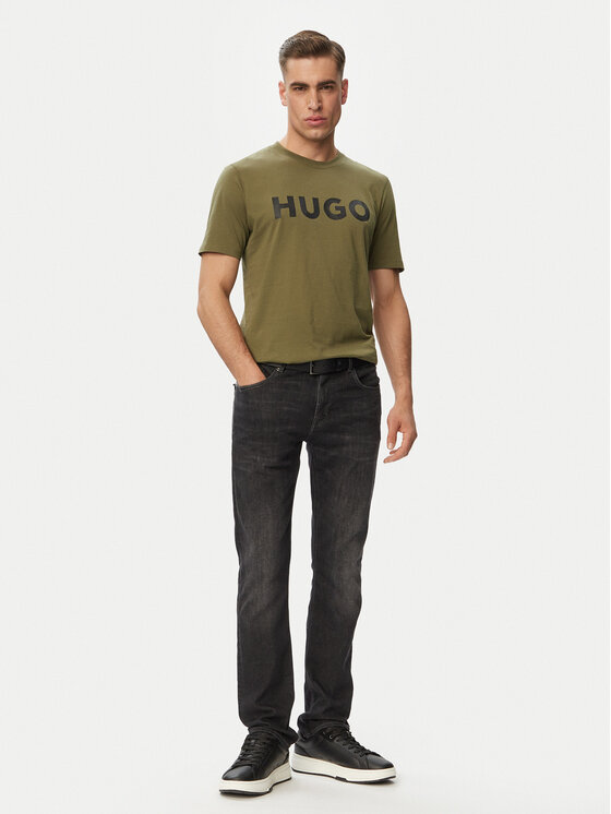 HUGO HUGO T-Shirt Dulivio 50467556 Grün Regular Fit