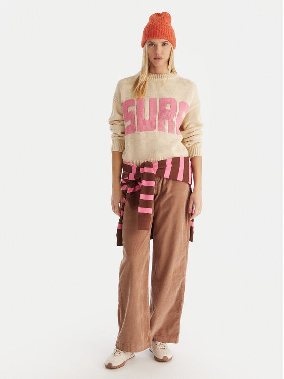 Roxy Roxy Πουλόβερ Exploring Heart ERJSW03674 Μπεζ Regular Fit