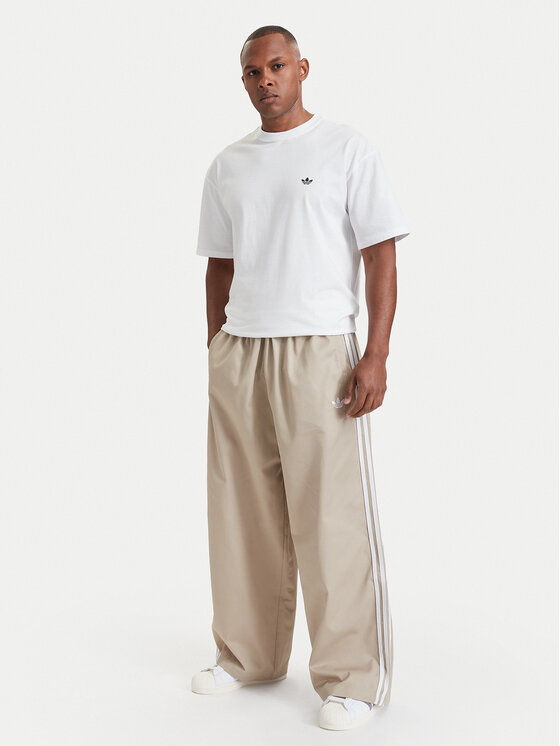 adidas adidas Teplákové kalhoty Adicolor Sst Cotton Twill Trousers KR1385 Béžová Relaxed Fit