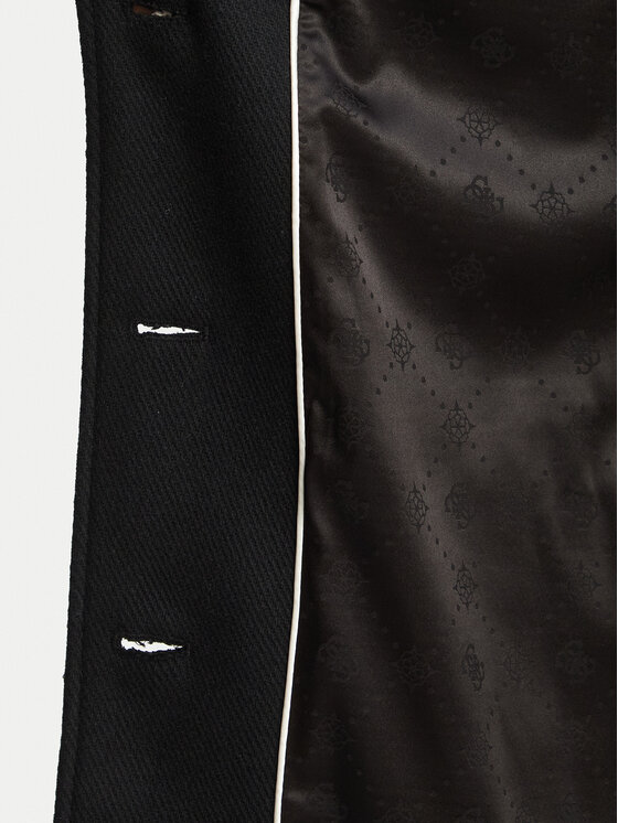 Guess Guess Vlnený kabát W6BL40 W4092 Čierna Regular Fit