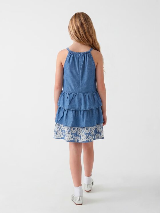 Guess Kids Guess Kids Sukienka codzienna 182671 Niebieski Classic Fit