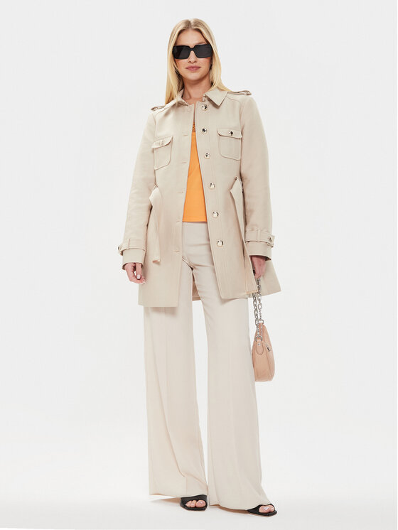 Morgan Morgan Trench 231-GOLIAM Bež Regular Fit