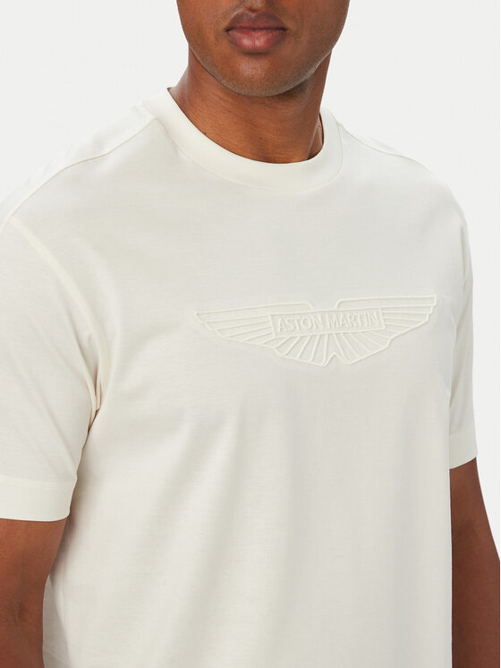 BOSS BOSS T-särk BOSS x ASTON MARTIN C-Taut 180 50565042 Kreemjas Regular Fit