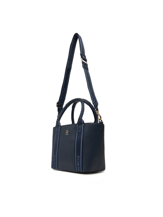 Tommy Hilfiger Tommy Hilfiger Torbica Th Logotape Mini Tote AW0AW17201 Tamnoplava