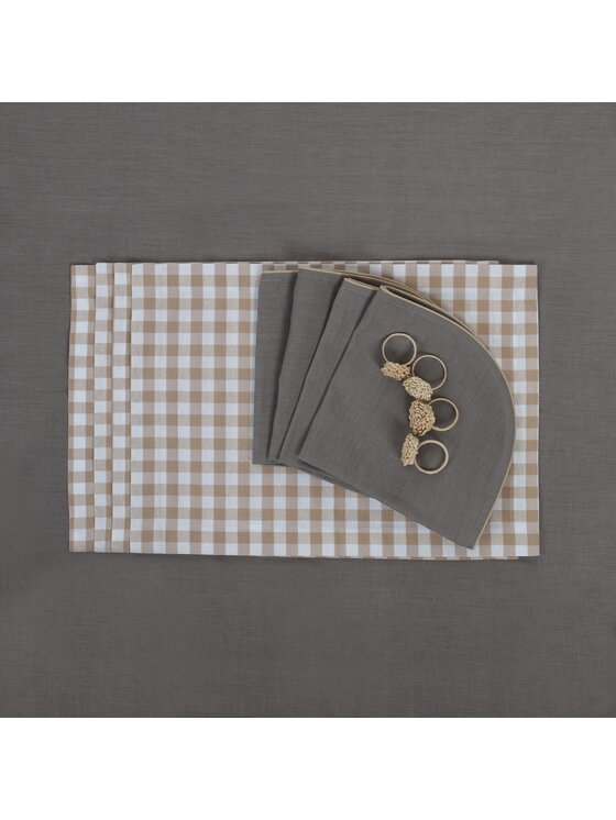 Roseberry Home Roseberry Home Obrączka na serwetki Beige Flower Ring Beżowy