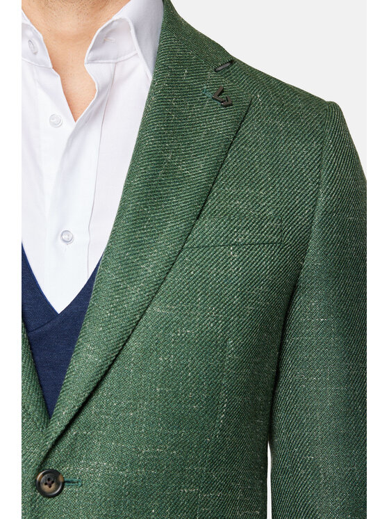 Lancerto Lancerto Marynarka Glendale MA073124000006 Zielony Slim Fit
