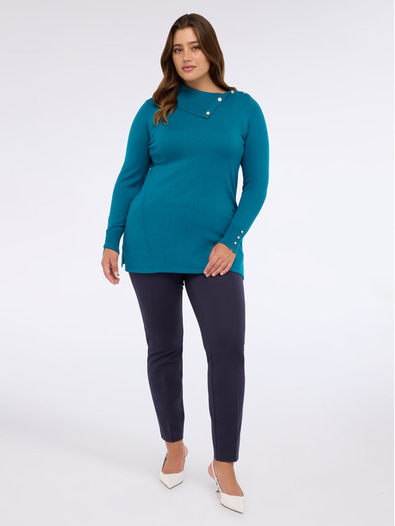 Fiorella Rubino Fiorella Rubino Cardigan M633L008007N035 Turchese Regular Fit
