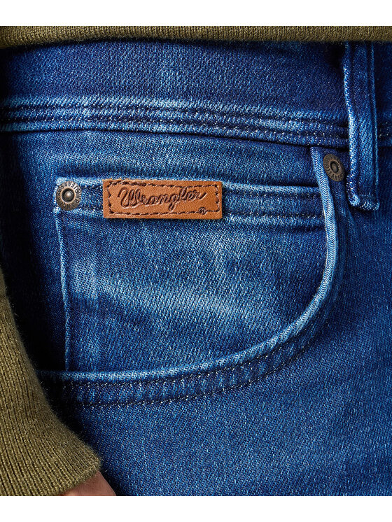 Wrangler Wrangler Jeansy Texas 112358217 Granatowy Slim Fit
