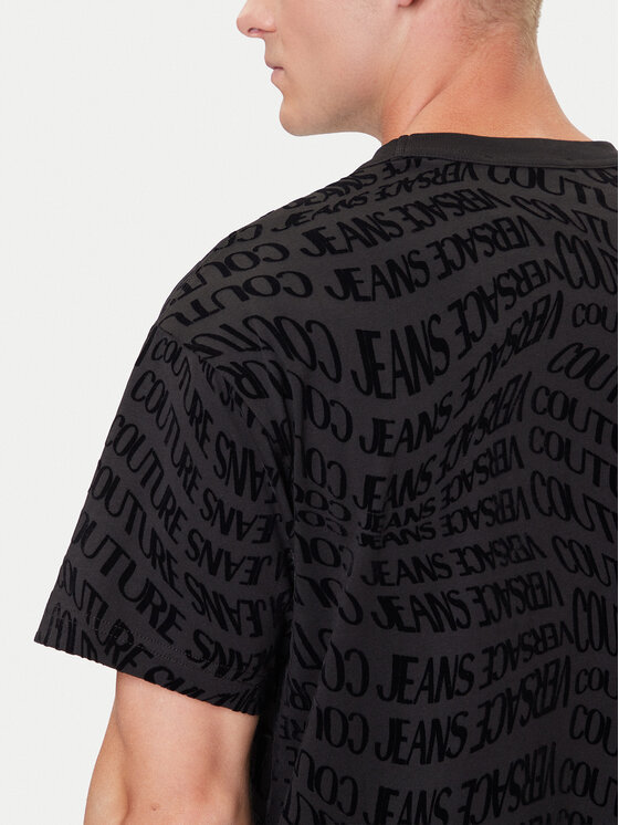 Versace Jeans Couture Versace Jeans Couture T-Shirt 79GAH6R0 JS511 Czarny Regular Fit