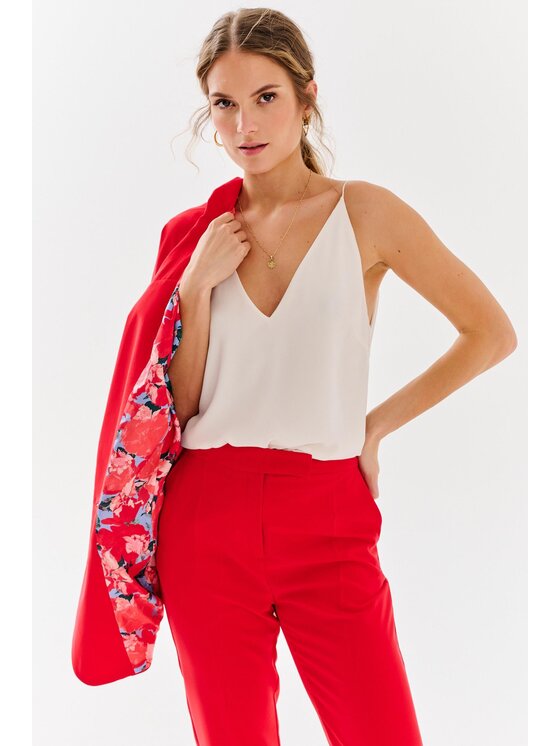 NAOKO NAOKO Marynarka Scarlet Red Czerwony Regular Fit