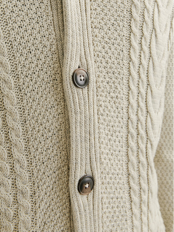 Jack&Jones Jack&Jones Cardigan Craig 12258484 Écru Regular Fit