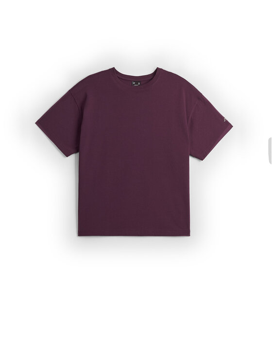 4F 4F T-Shirt BASIC+ Fioletowy Loose Fit