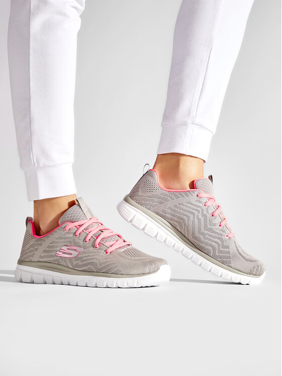 Skechers Skechers Sneakersy Get Connected 12615/GYCL Šedá
