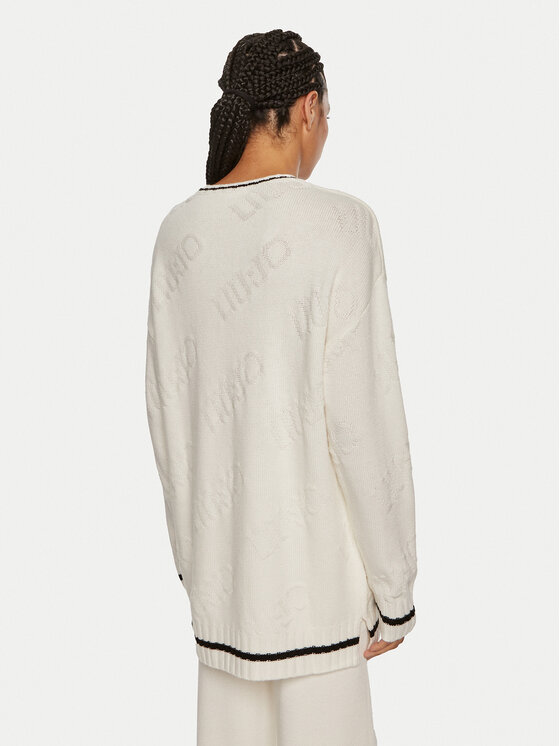 Liu Jo Liu Jo Pullover TF4173 MS55L C3447 Weiß Regular Fit