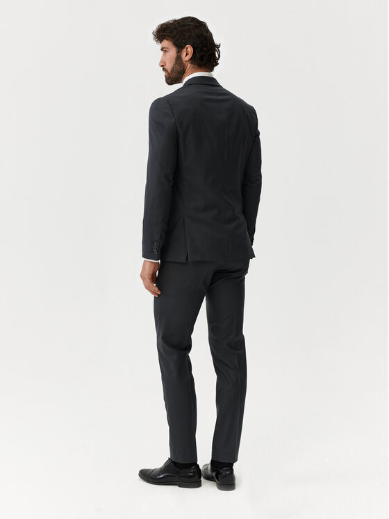 Evenemen Evenemen Garnitur Pelle Szary Slim Fit