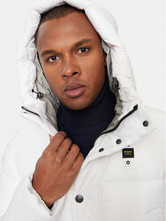 Blauer Blauer Μπουφάν πουπουλένιο 24WBLUC03028 Λευκό Regular Fit