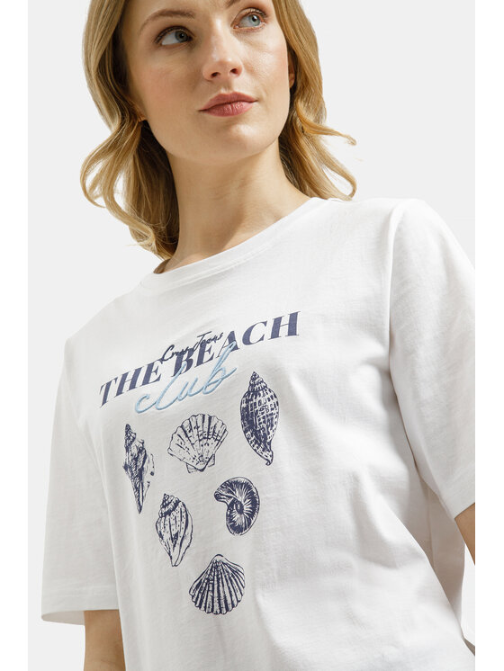 Cross Jeans Cross Jeans T-Shirt 56255-008 Biały