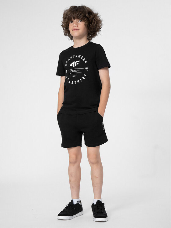 4F 4F Szorty sportowe 4FJSS23TSHOM049 Czarny Regular Fit