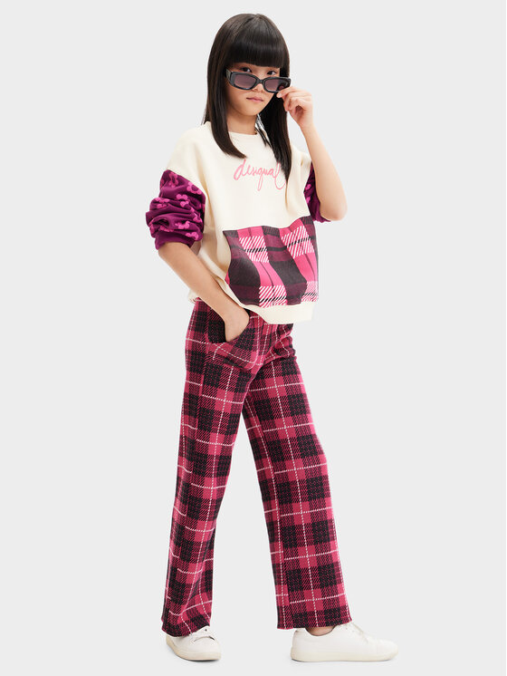 Desigual Desigual Majica dugih rukava 23WGSK10 Écru Regular Fit