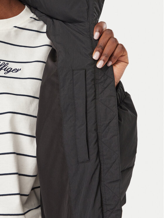 Tommy Jeans Tommy Jeans Зимно яке Flag Ess DW0DW21620 Черен Regular Fit