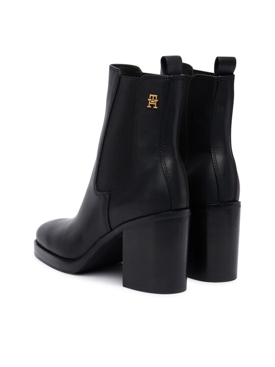 Tommy Hilfiger Tommy Hilfiger Stivaletti Square Toe Chelsea High Block Hl FW0FW08844 Nero