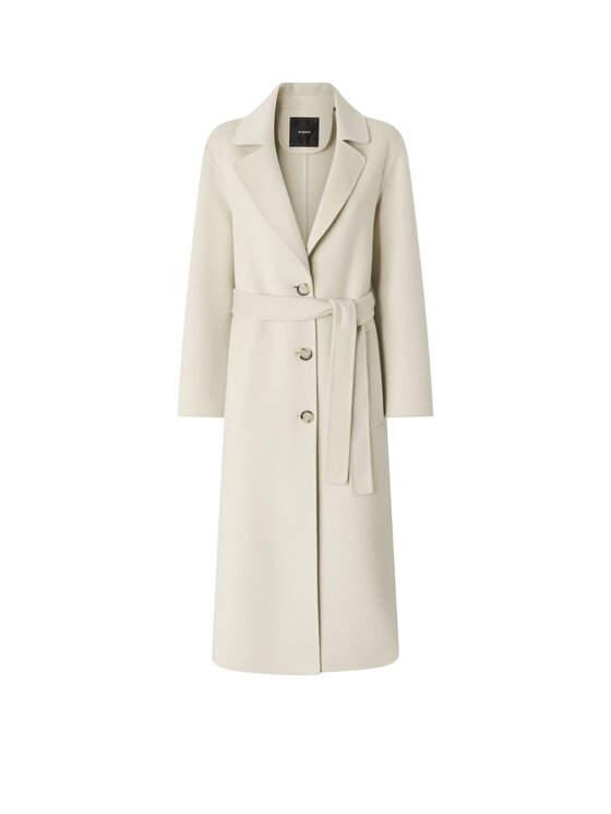 PINKO Pinko Płaszcz wełniany CORNICE CAPPOTTO PANNO DOUBLE 103819 Y27P Beżowy Regular Fit