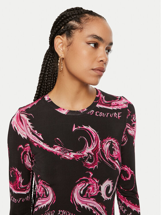 Versace Jeans Couture Versace Jeans Couture Každodenní šaty 77HAO9B0 JS358 Růžová Slim Fit